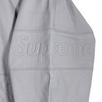 SUPREME シュプリーム 22SS GORE-TEX Leather Jacket ゴアテックス ラムレザージャケット ジップアップフーディ グレー Size L 福生店