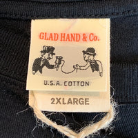 GLADHAND グラッドハンド クルーネックTシャツ ブラック 無地 Size 2XL 福生店