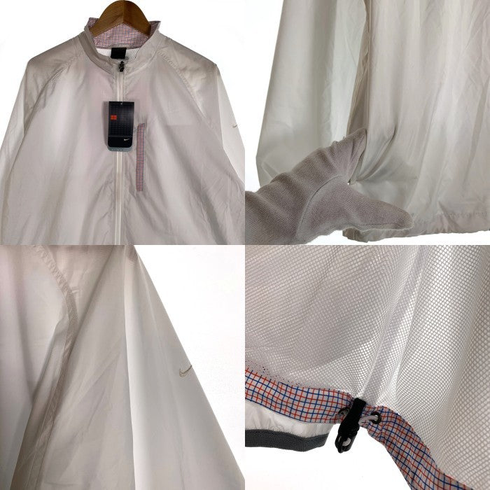 00's NIKE ナイキ ウィンドブレーカー ジップアップジャケット 5分丈ショートパンツ セットアップ ホワイト チェック Size XXL/L 福生店