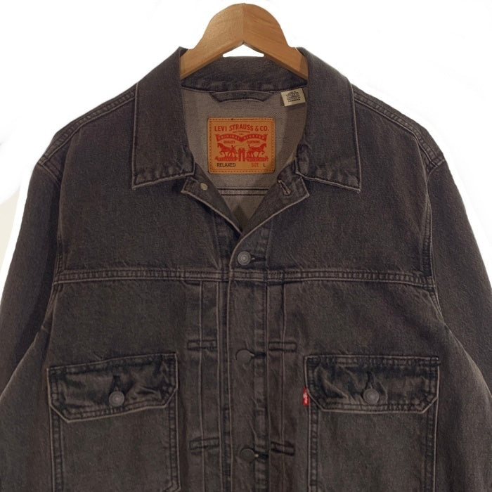 LEVI'S リーバイス TYPEⅡトラッカー デニム ジャケット ブラック A7632-0002 Size L 福生店