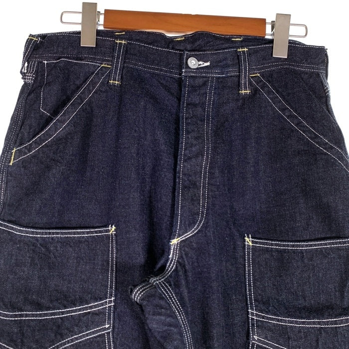 FREEWHEELERS フリーホイーラーズ UNION SPECIAL OVERALLS Derrickman デリックマン ダブルニーデニムワークパンツ インディゴ Size 34×32 福生店