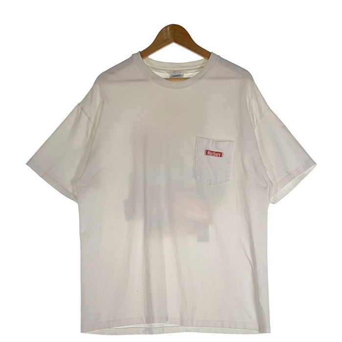 Marlboro マルボロ CACTUS RODEO プリントポケットTシャツ ホワイト サボテン Hanes USA製 Size XL 福生店