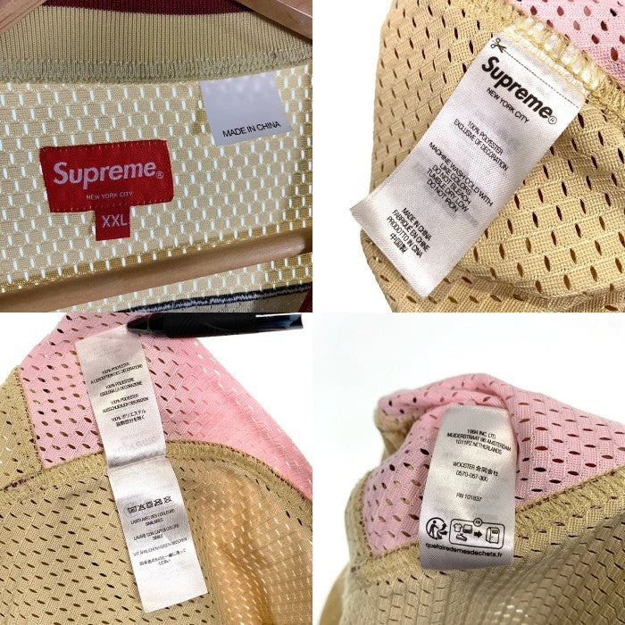 SUPREME シュプリーム 23SS Perfect Season Football Jersey パーフェクトシーズン フットボールジャージ メッシュ クリーム ピンク Size XXL 福生店