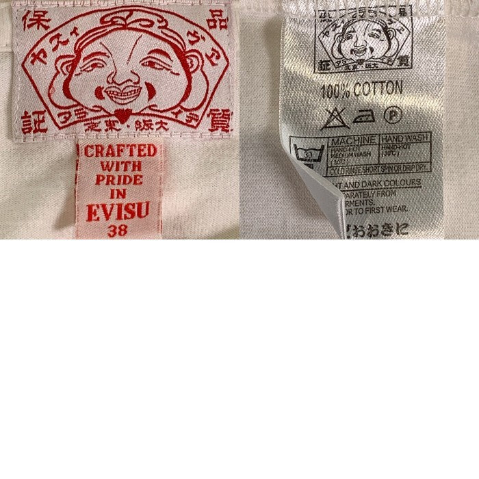 EVISU エヴィス カモメプリント Tシャツ ホワイト Size 38 福生店