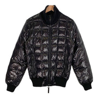 DUVETICA デュベティカ Greco グレコ ナイロン リブ ダウンジャケット ジップアップ ブラック Size 46 福生店