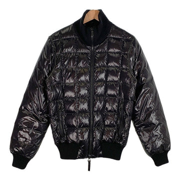 DUVETICA デュベティカ Greco グレコ ナイロン リブ ダウンジャケット ジップアップ ブラック Size 46 福生店