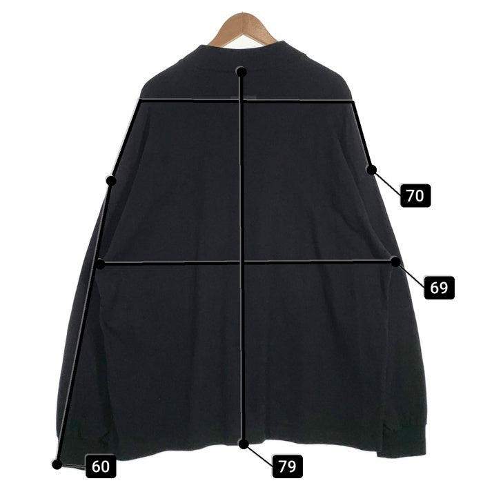 FOG ESSENTIALS エッセンシャルズ フロントアーチラバーロゴプリント モックネック ロングスリーブTシャツ ブラック Size M 福生店