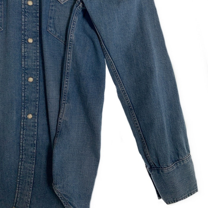 LEVIS リーバイス コットン 長袖 ウエスタン デニムシャツ ライトブルー 001L7-0000 Size S 福生店