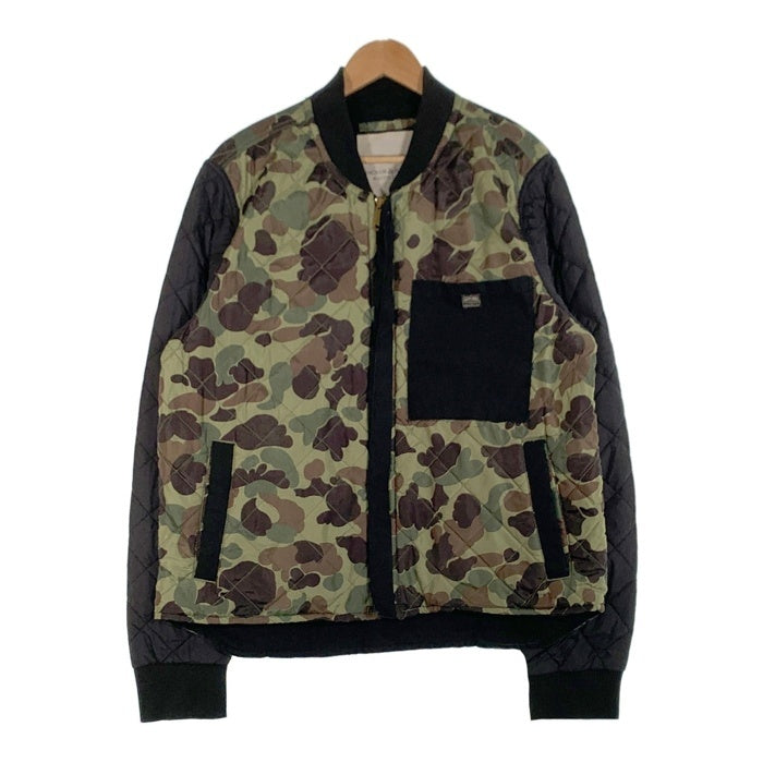 DENIM&SUPPLY RALPH LAUREN デニム&サプライ ラルフローレン キルティングジャケット リブ カモフラージュ ブラック Size XL 福生店