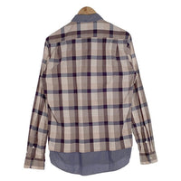 BLACK＆BLUE ブラックアンドブルー リバーシブルシャツ チェック シャンブレー Size 4 福生店