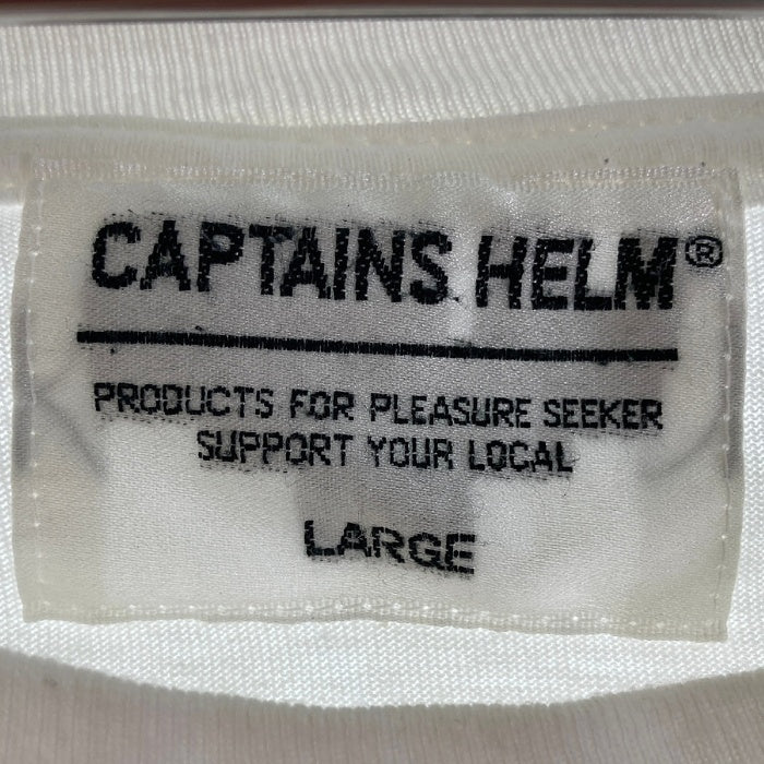 CAPTAINS HELM キャプテンズヘルム Rising sun Coffee Tシャツ ホワイト sizeL 瑞穂店