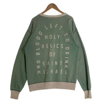 SAINT MICHAEL セントマイケル SWEAT SHIRT FELT クルーネックスウェット グリーン SM-S22-0000-040 Size L 福生店