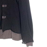 kolor カラー レイヤード 3B テーラードジャケット ブラック グレー ウール ポリエステル 10SCM-T06202 Size 3 福生店