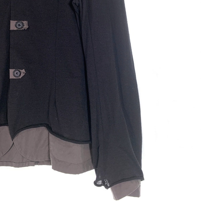 kolor カラー レイヤード 3B テーラードジャケット ブラック グレー ウール ポリエステル 10SCM-T06202 Size 3 福生店