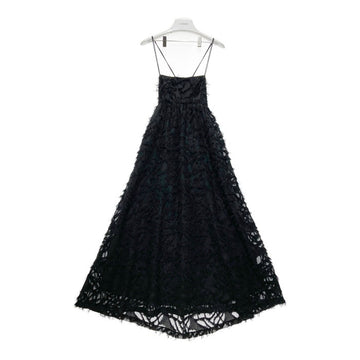 Ray Beams レイビームス フリンジフレアキャミワンピース ブラック size0 瑞穂店