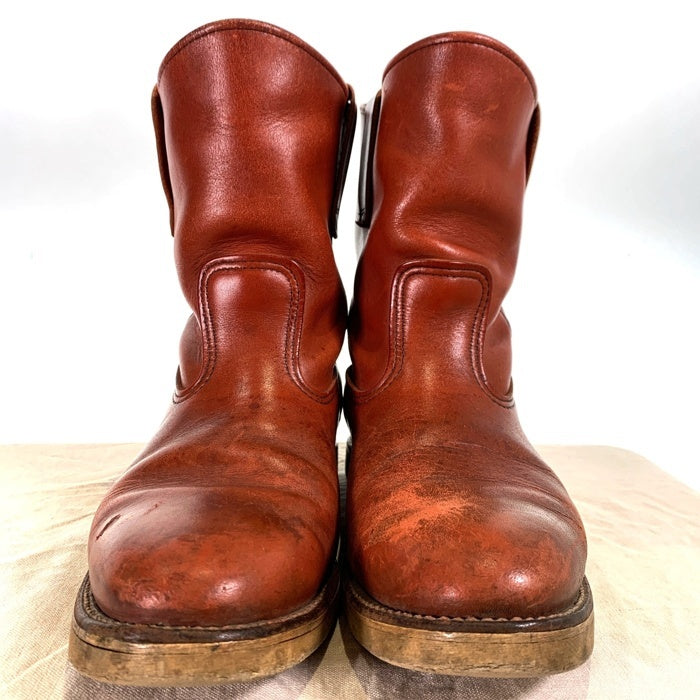 90's RED WING レッドウィング 866 PECOS BOOTS ペコスブーツ 赤茶 オロラセット 92年 緑犬タグ Size 8.5E (26.5cm) 福生店