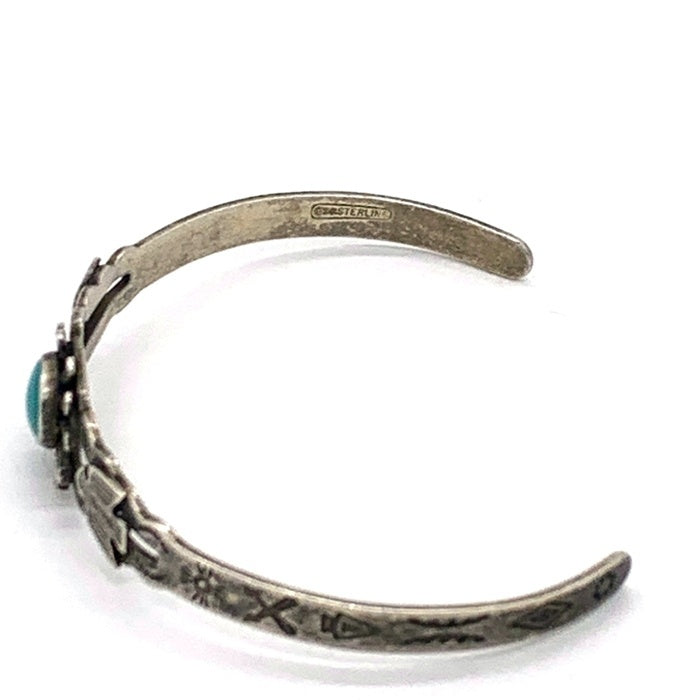 40's 50's ナバホ族 Thunderbird サンダーバード STERRING ターコイズバングル スターリングシルバー 福生店