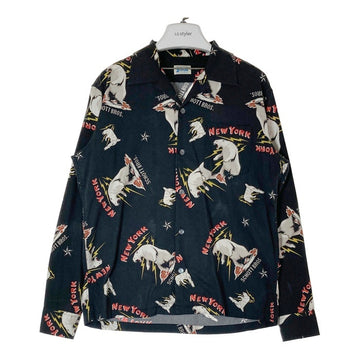 Schott ショット シロクマ総柄 シャツ ブラック sizeS 瑞穂店