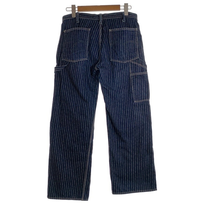 THE FLAT HEAD フラットヘッド ウォバッシュストライプ デニムペインターパンツ インディゴ WPN-03W Size 32 福生店