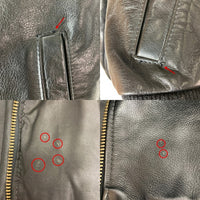 VANSON バンソン TJ USA製 レザー チームジャケット ブラック size42 瑞穂店