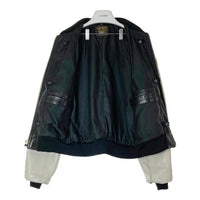 VANSON バンソン TJV USA製 胸ワッペン レザー チームジャケット ブラック size42 瑞穂店