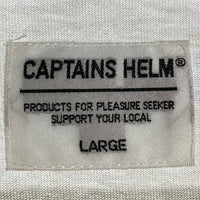 CAPTAINS HELM キャプテンズヘルム SYL LOGO L/S TEE ロゴプリント ロングスリーブTシャツ 長袖 ホワイト CH23-SP-T02 Size  L 福生店