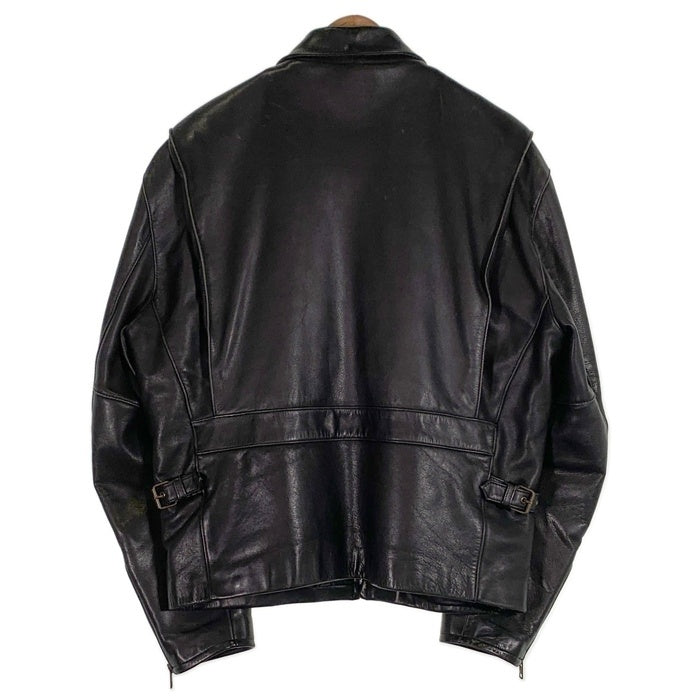 90's Harley-Davidson ハーレー ダビッドソン シングル ライダースジャケット レザージャケット ブラック Size 42 福生店