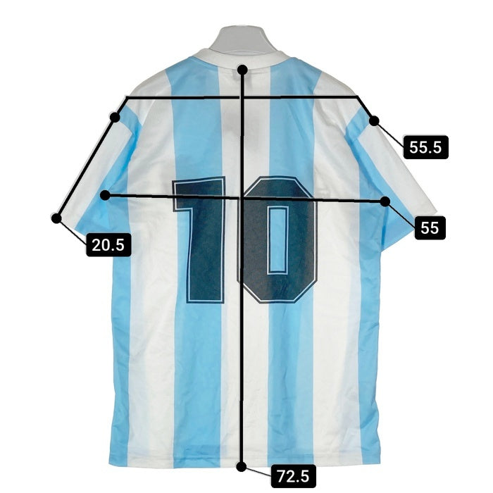 le coq sportif ルコック アルゼンチン代表 No10 マラドーナ 半袖ユニホーム ライトブルー×ホワイト sizeM 瑞穂店