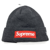 SUPREME シュプリーム 21AW Box Logo Beanie ボックスロゴビーニーキャップ チャコール 福生店