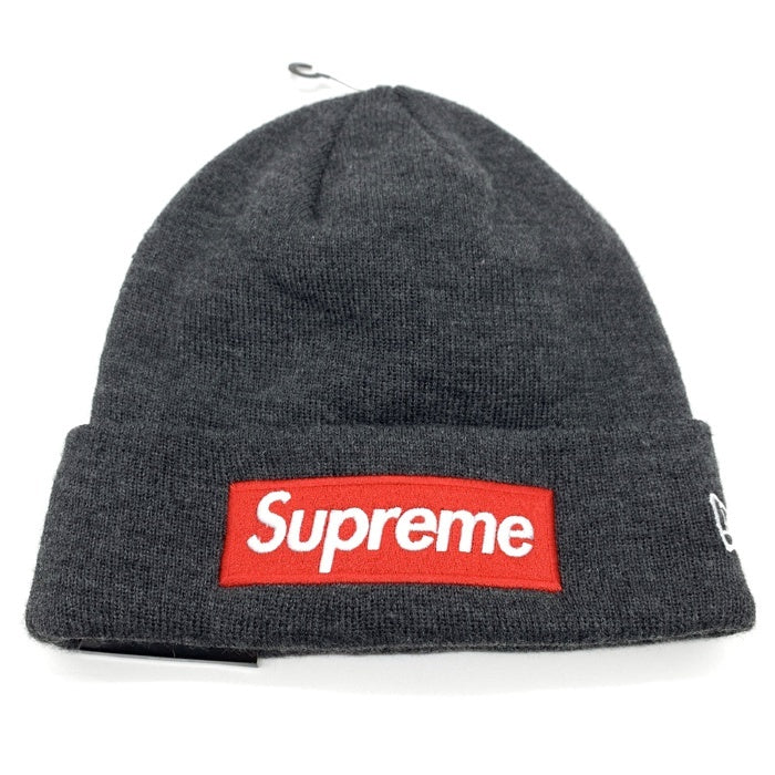 SUPREME シュプリーム 21AW Box Logo Beanie ボックスロゴビーニーキャップ チャコール 福生店