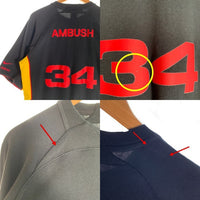NIKE ナイキ AMBUSH アンブッシュ Uniform Top ユニフォーム トップ 半袖 ブラック イエローFJ2054-010 Size L 福生店