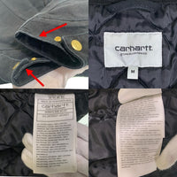 Carhartt WIP カーハートワークインプログレス OG DETROIT JACKET デトロイトジャケット ダック地 内キルティング ブラック I035614.00E Size M 福生店