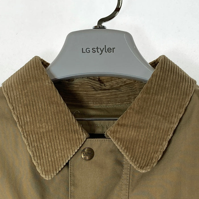 L.L.Bean エルエルビーン 80～90s USA製 襟コーデュロイ ハーフコート ベージュ sizeL 瑞穂店