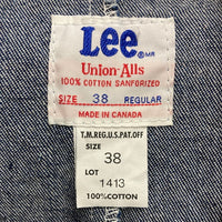 Lee リー 1413 Union-Alls カナダ製 オーバーオール インディゴ size38 瑞穂店