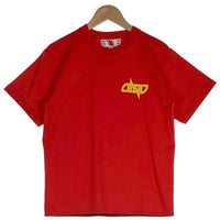 Dagda Leathers ダグダレザーズ プリントTシャツ 袖刺繡 レッド 旧マッコイ 滝沢氏 Size S 福生店