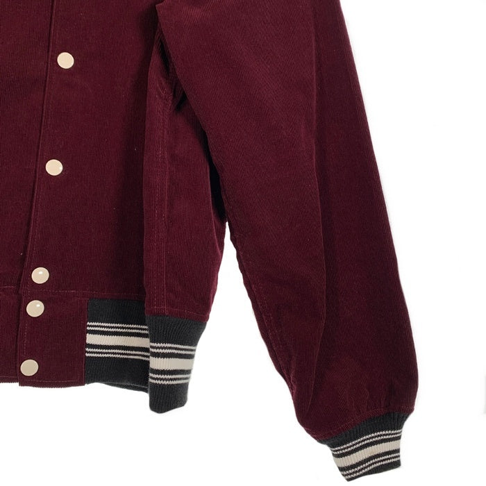 GROOVIN HIGH グルービンハイ コーデュロイ スタジャン ジャケット スナップボタン ボルドー Size M 福生店