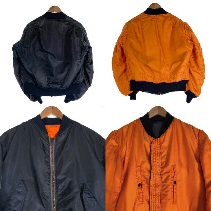70's CONCORD INDUSTRIES コンコルドインダストリーズ MA-1 ナイロンフライトジャケット ネイビー 8279E Size L 福生店