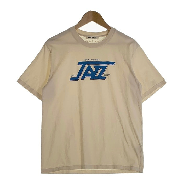 Wales Bonner ウェールズボナー 24AW HOWARD UNIVERSITY JAZZ T-SHIRT 半袖 プリントTシャツ ナチュラル Size M 福生店