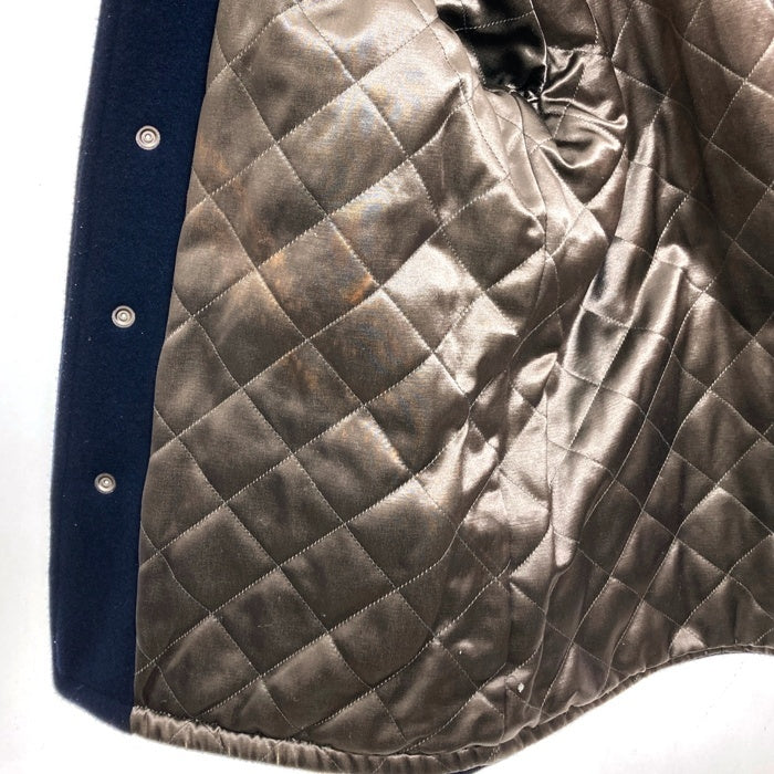 Whitesvill ホワイツビル レターマン ウールメルトンジャケット スタジャン ネイビー WV10735 Size 38 瑞穂店