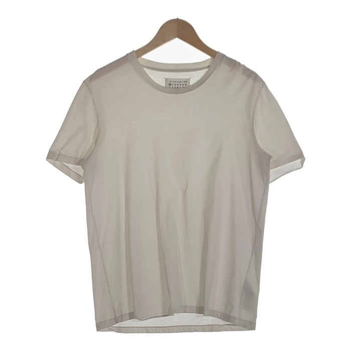 Maison Martin Margiela メゾンマルタンマルジェラ クルーネックTシャツ ホワイト プレーン S50GC0380 Size 48 福生店