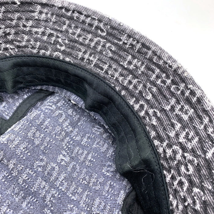 SUPREME シュプリーム 24AW Needle Punch Denim Crusher ニードルパンチデニムクラッシャーハット ブラック Size M/L 福生店