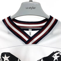 glamb グラム クロスボーン フットボールシャツ ホワイト GB16AT/SU12 Size 3 瑞穂店