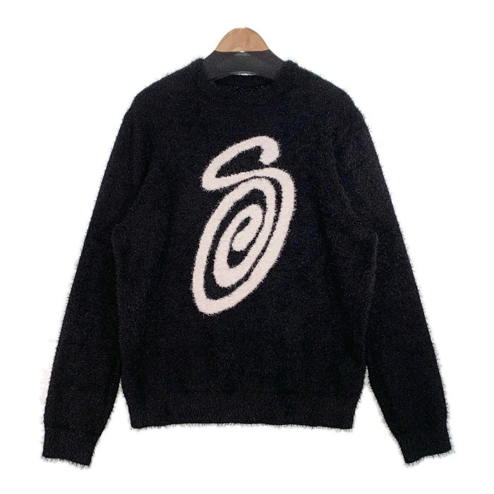 STUSSY ステューシー Australia Fluffy Sweater フラフィーセーター ブラック ポリエステル コットン ST0M0527 Size L 福生店