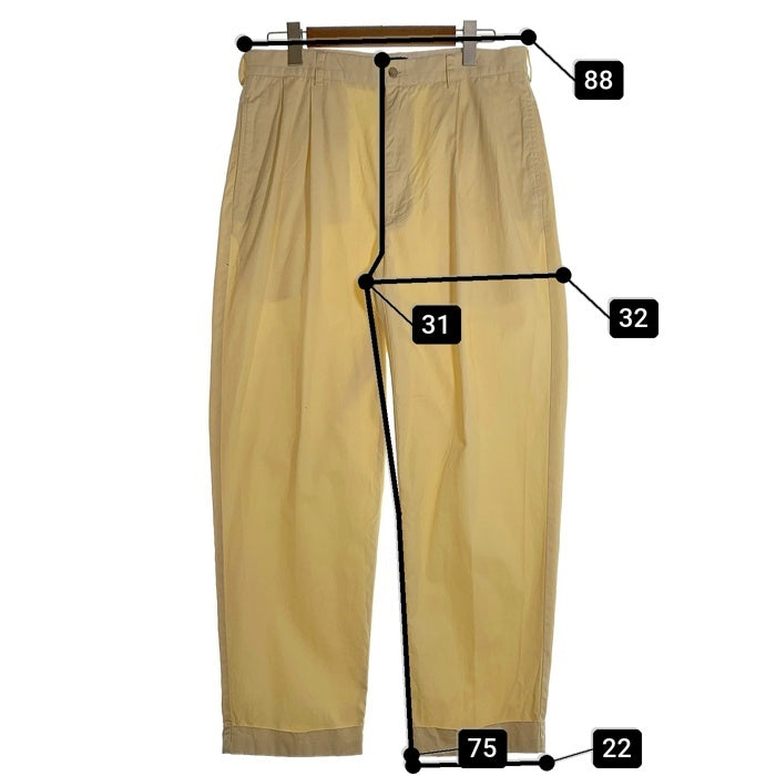 Polo Ralph Lauren ポロラルフローレン HAMMOND PANT ハモンドパンツ 2タック コットン イエロー Size 35×30 福生店