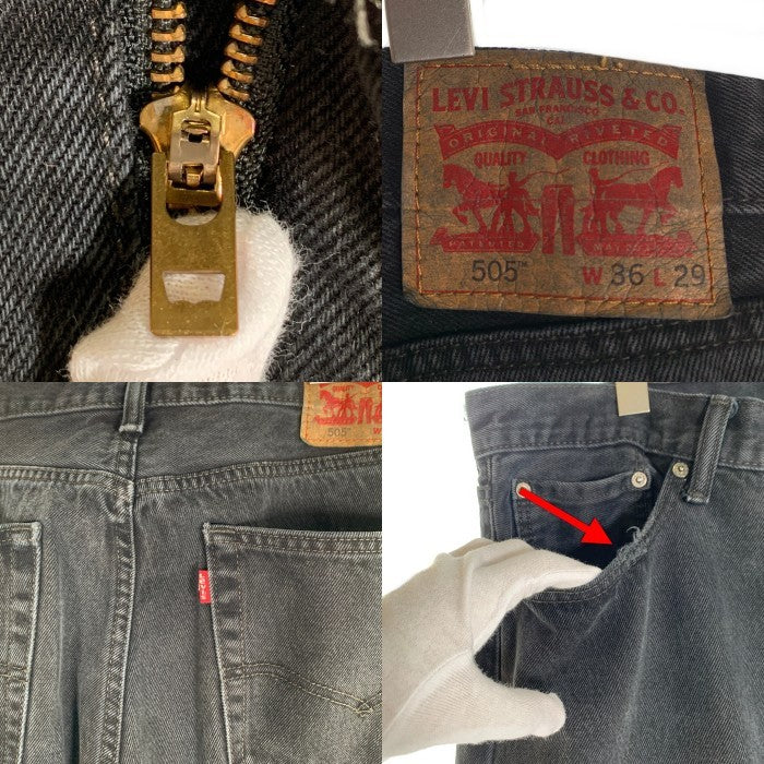Levi's リーバイス 505 デニムパンツ ブラック 505-0260 Size w36 L29 福生店