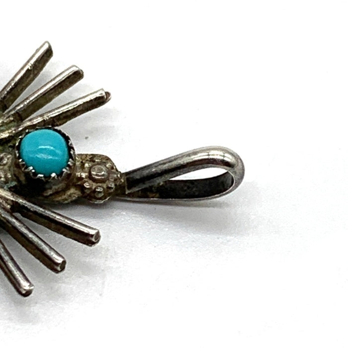 ズニ族 ターコイズ クロス ペンダントトップ シルバー 刻印なし 福生店