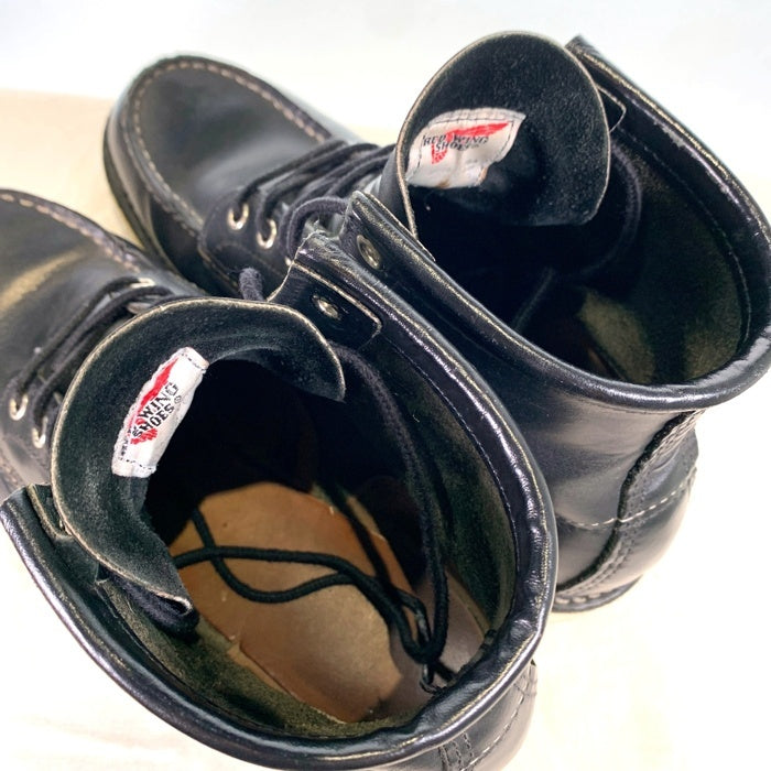 REDWING レッドウィング IRISH SETTER アイリッシュセッター 8130 ブラッククローム モックトゥ ブラック USA製 Size US7 1/2D (25.5cm) 福生店