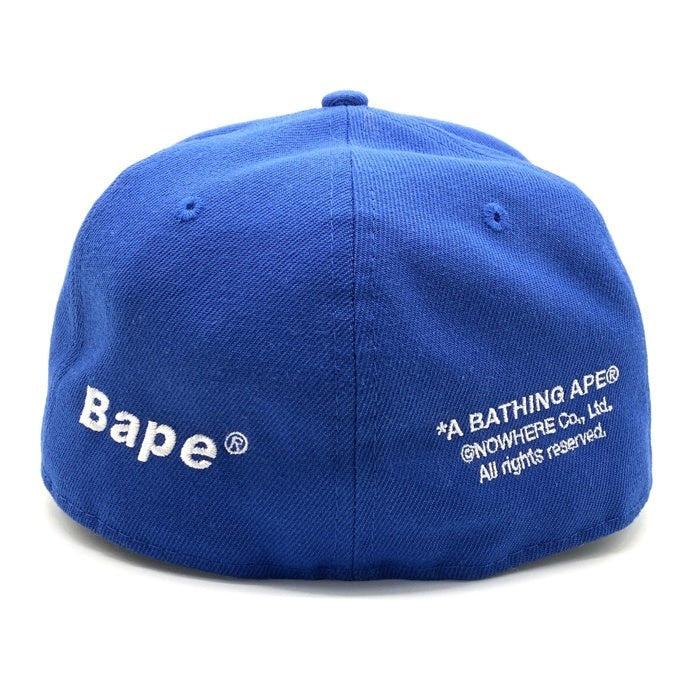 A BATHING APE アベイシングエイプ New Era ニューエラ 59FIFTY ベースボールキャップ ブルー Size 7 1/4 (57.7cm) 福生店