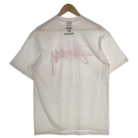 STUSSY ステューシー A BATHING APE アベイシングエイプ 30周年記念 ストックカモロゴ プリントTシャツ ホワイト ピンク Size M 福生店