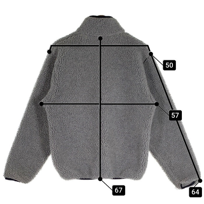 90's Penfield ペンフィールド ジップアップ ボアフリースジャケット グレー USA製 Size M 福生店